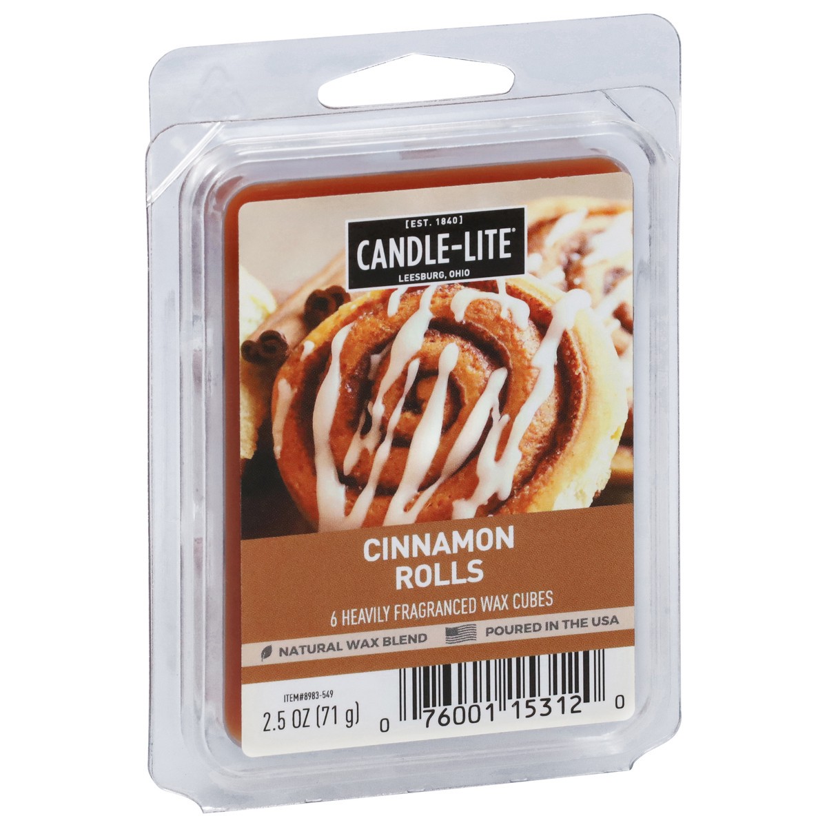 slide 5 of 9, Candle-Lite Cinnamon Rolls Scented Wax Cubes, 2.5 oz