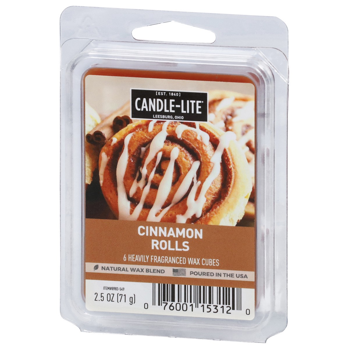 slide 9 of 9, Candle-Lite Cinnamon Rolls Scented Wax Cubes, 2.5 oz