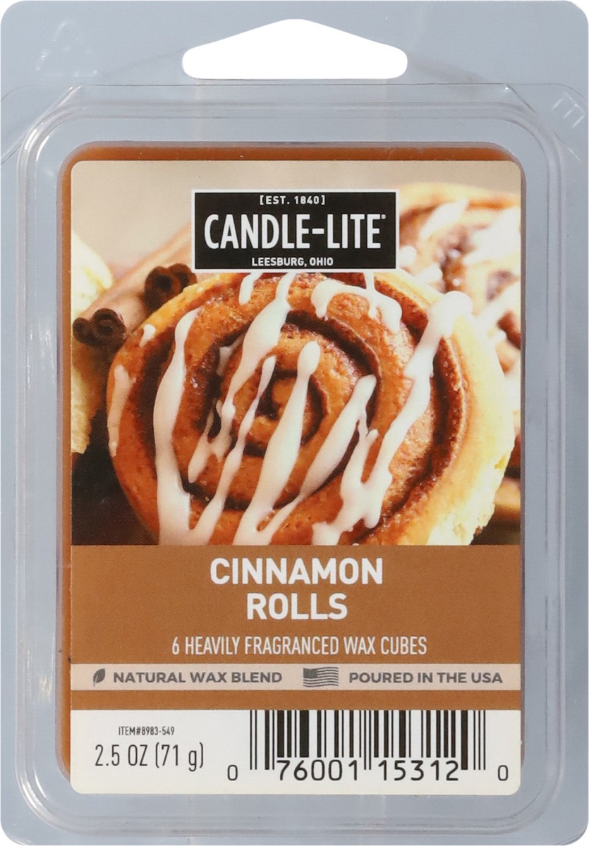 slide 4 of 9, Candle-Lite Cinnamon Rolls Scented Wax Cubes, 2.5 oz