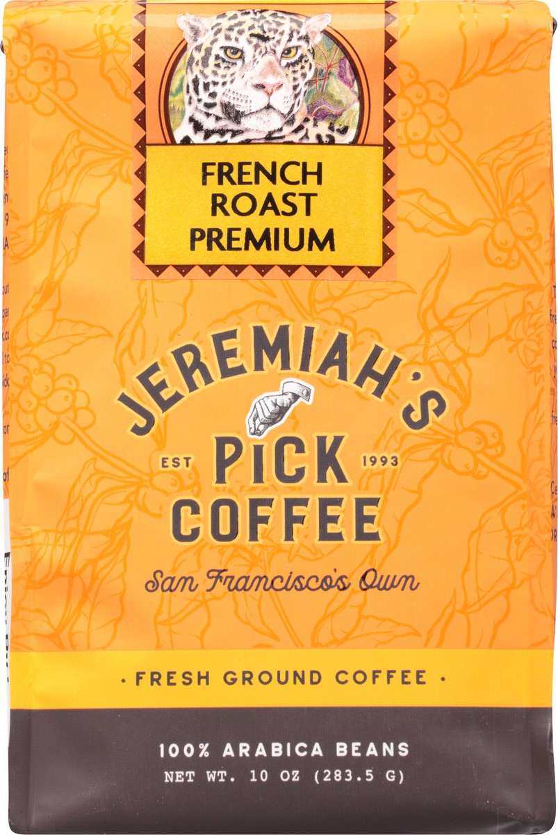 slide 7 of 9, Jeremiah's Jeremiahs Pick Coffee Freshly Ground French Roast, 10 oz