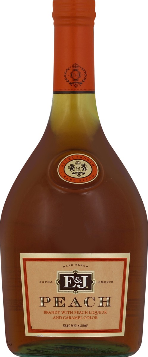 slide 3 of 3, E&J E & J Peach Flavored Brandy 1.75L, 1.75 liter