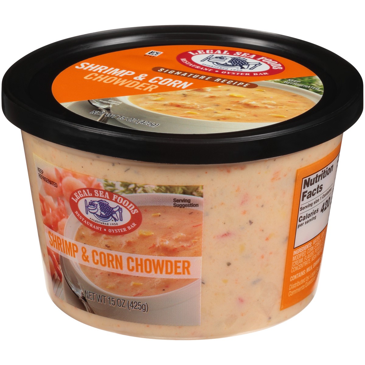slide 6 of 11, Legal Sea Foods Legal Seafood Shrimp And Corn Chowder, 15 oz