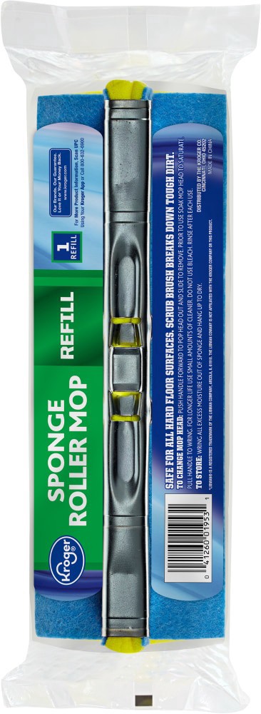 slide 2 of 2, Kroger Sponge Roller Mop Refill, 1 ct