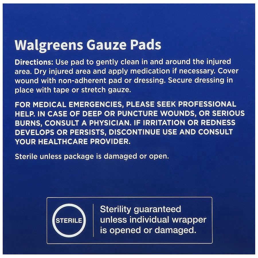 slide 4 of 5, Walgreens 3-Inch Gauze Pads, 25 ct