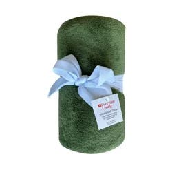 Everyday Living® Microplush Throw Dark Green