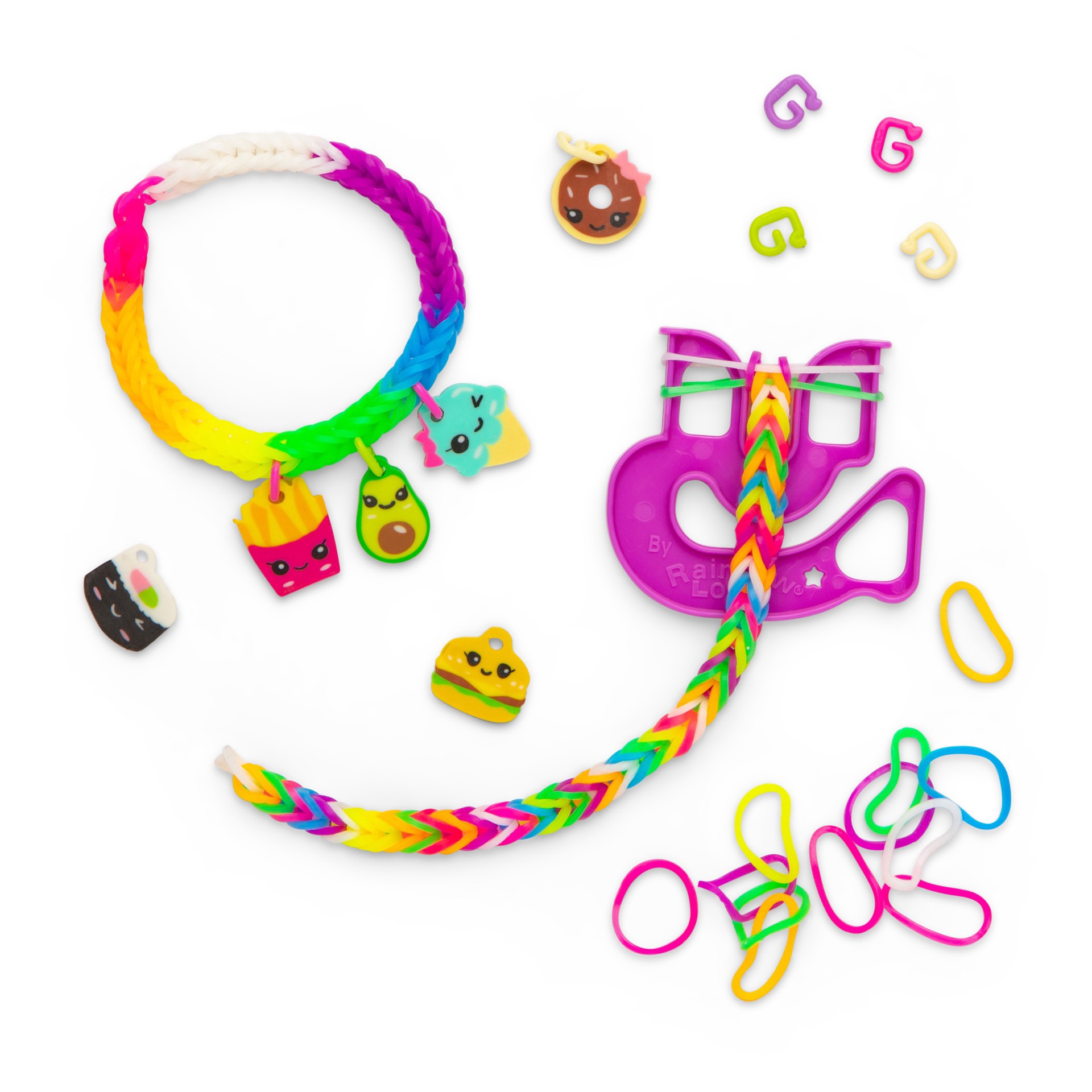 slide 4 of 4, Rainbow Loom Loomi-Pals Charm Bracelet Kit, 5.75 in x 7.5 in x 1 in