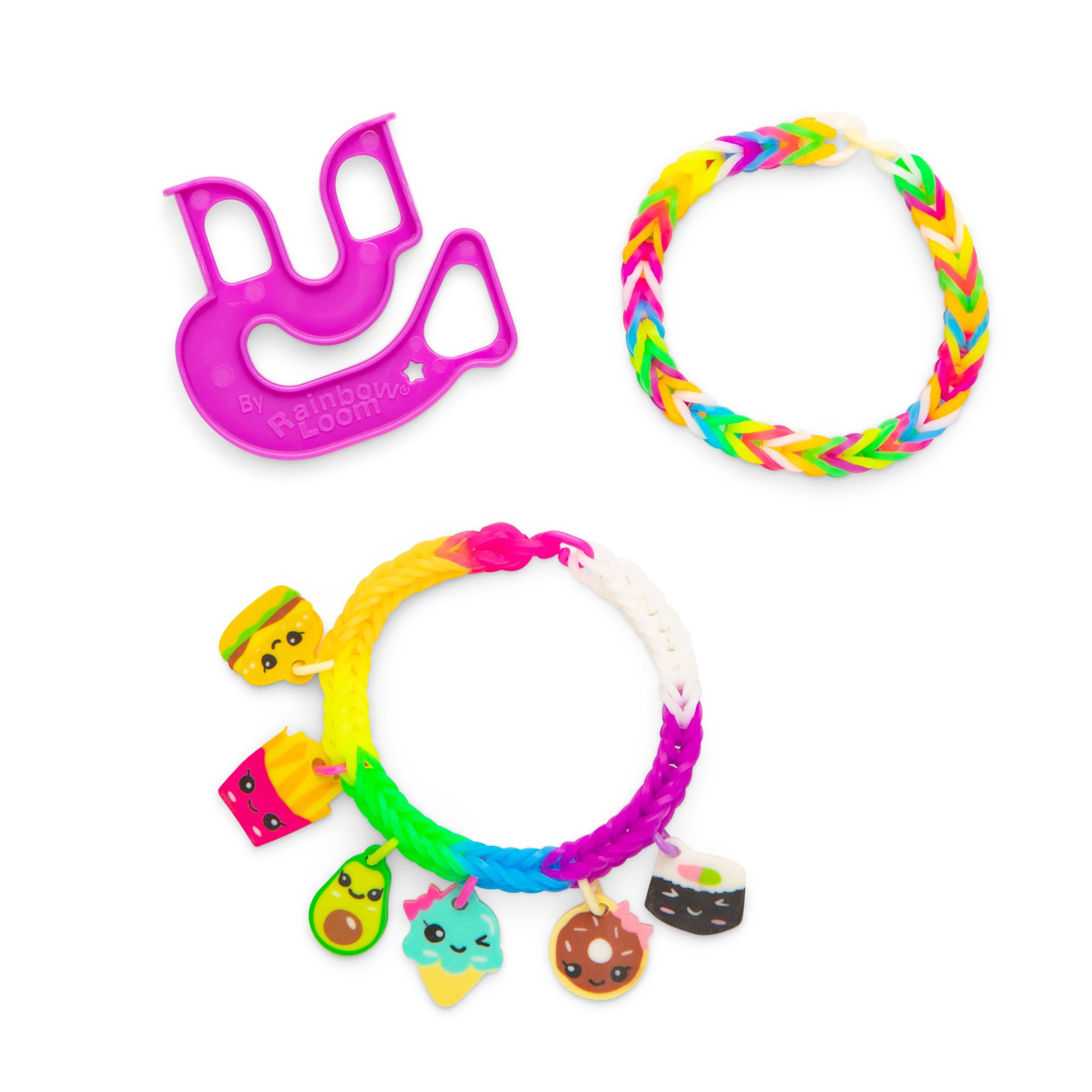 slide 3 of 4, Rainbow Loom Loomi-Pals Charm Bracelet Kit, 5.75 in x 7.5 in x 1 in