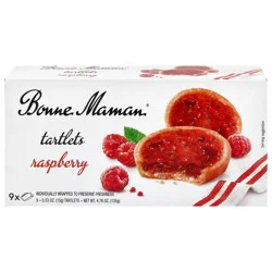 Bonne Maman Raspberry Tartlets 9 - 0.53 oz Tartlets