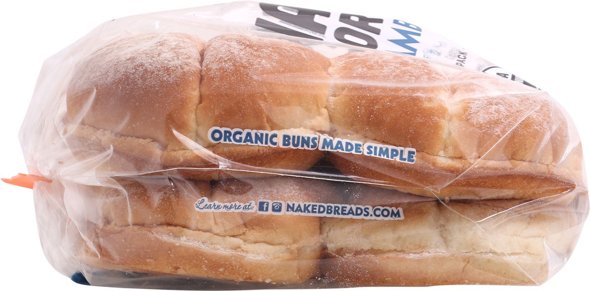 slide 6 of 9, Naked Bread Organic Hamburger Buns 8 ea Bag, 8 ct