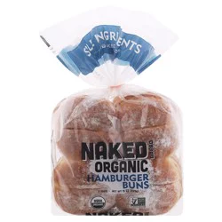 Naked Bread Organic Hamburger Buns 8 ea Bag