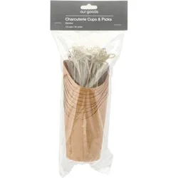 our goods Charcuterie Cups with Picks, 10 pk
