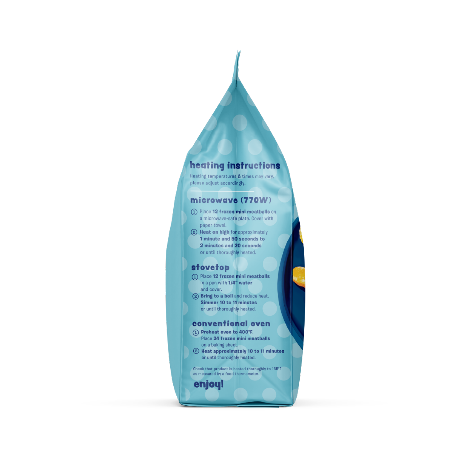 slide 3 of 4, Simek's Mini Beef Meatballs - Frozen - 12oz, 12 oz