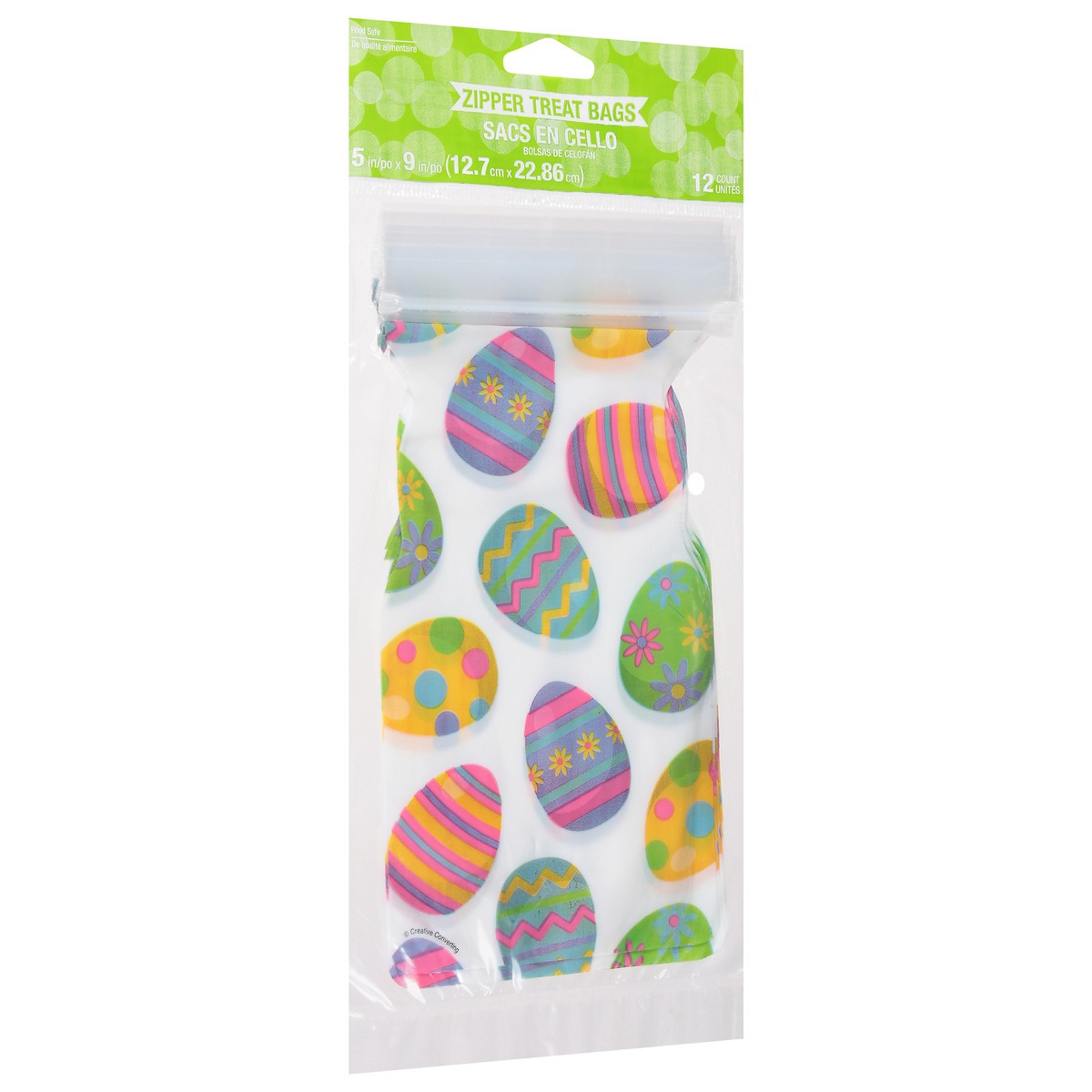 slide 7 of 9, Creative Converting Easter Egg Zip Cello Bag, 12 ct