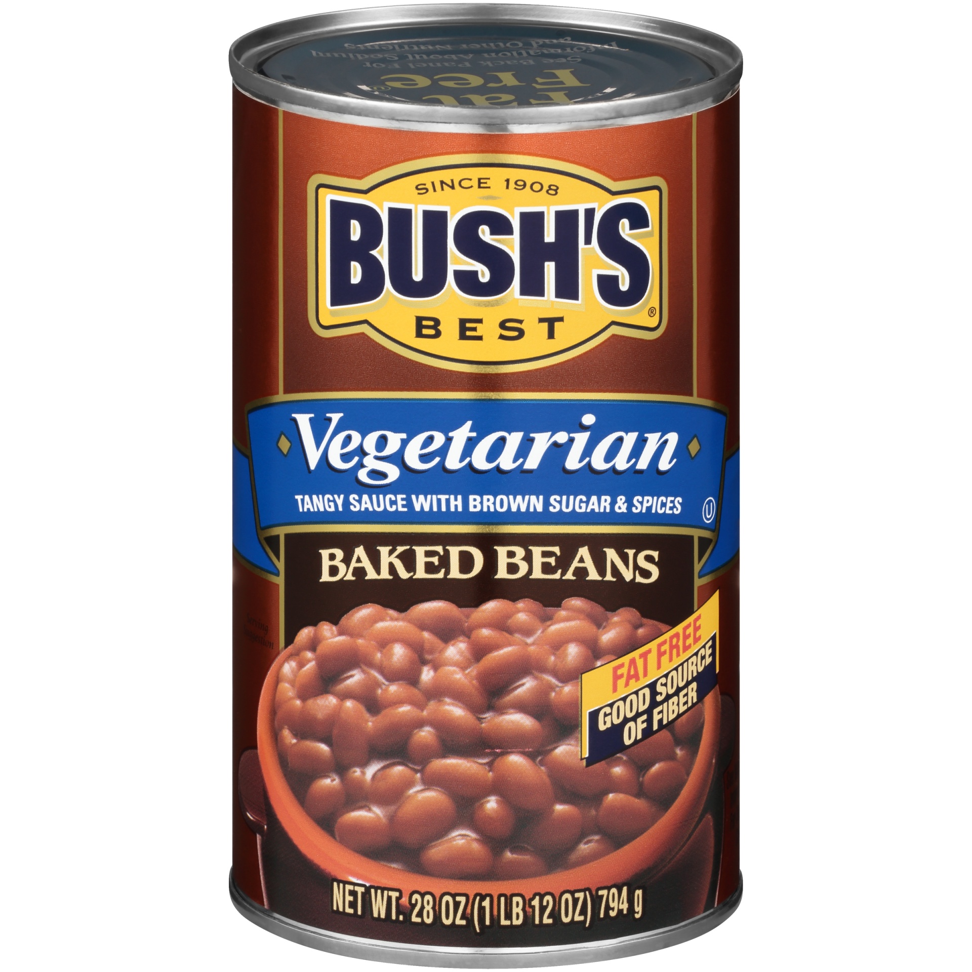 slide 2 of 6, Bush's Vegetarian Baked Beans, 28 oz