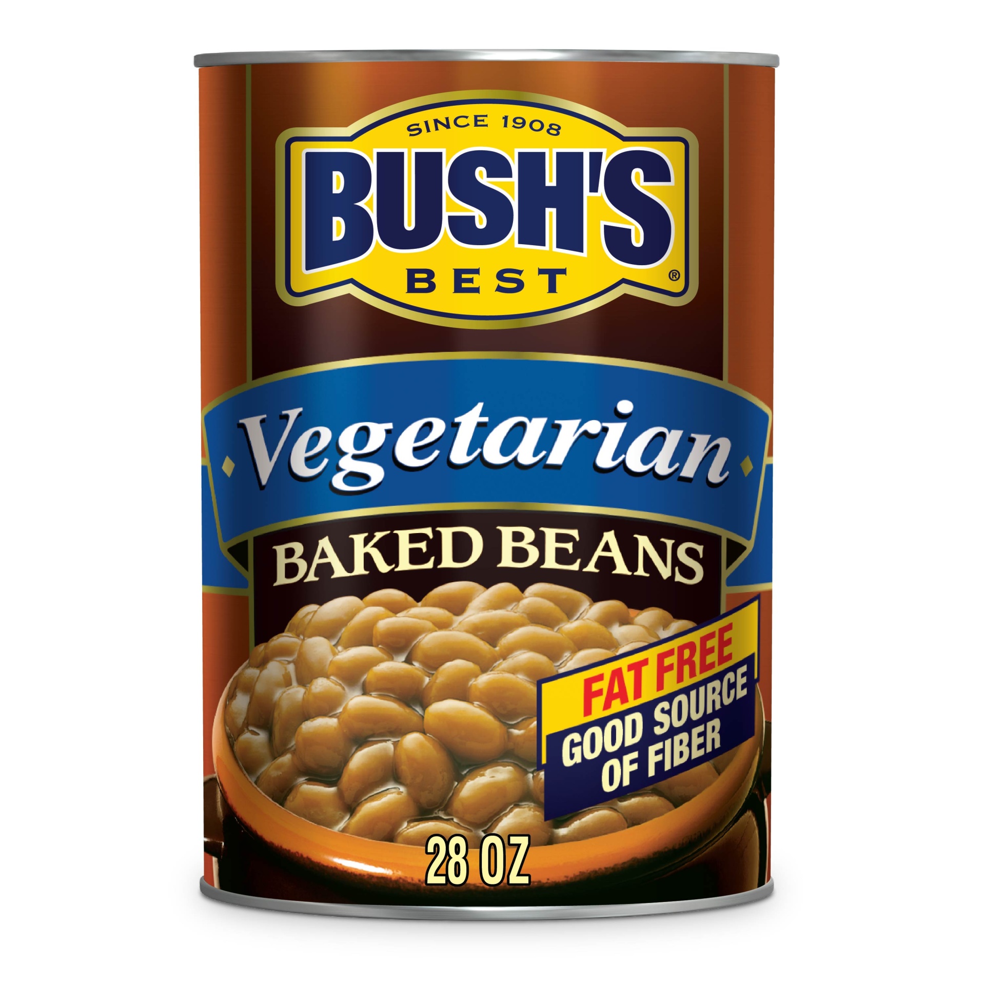 slide 1 of 6, Bush's Vegetarian Baked Beans, 28 oz