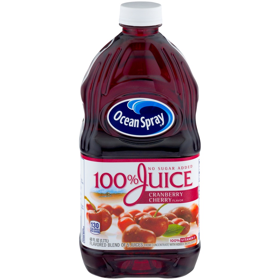 slide 1 of 5, Ocean Spray Cranberry Cherry Flavor Juice, 60 fl oz