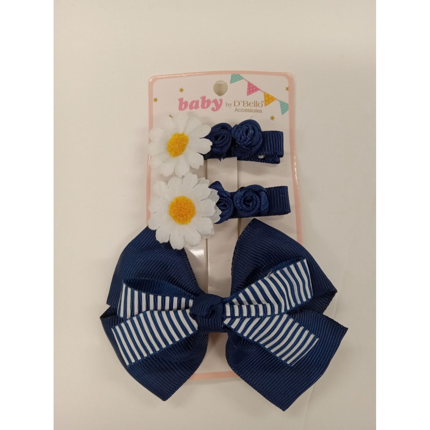 slide 3 of 3, D'Bello Baby Assorted Hair Accessories, 1 ct