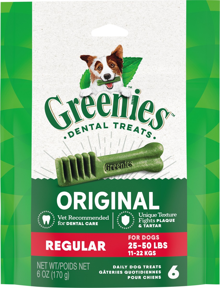 slide 4 of 9, Greenies Regular Original Dental Treats 6 ea, 6 ct