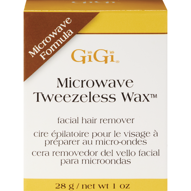 slide 1 of 1, Gigi Microwave Tweezeless Wax Facial Hair Remover, 1 oz