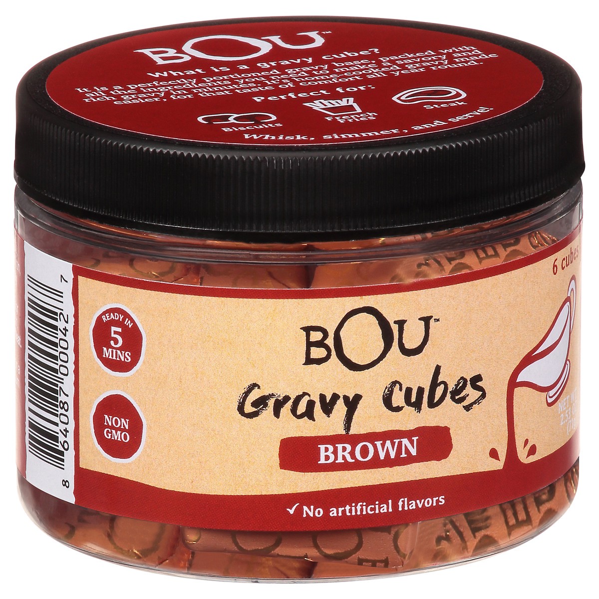 slide 2 of 9, BOU Brown Gravy Cubes 6 ea, 6 ct