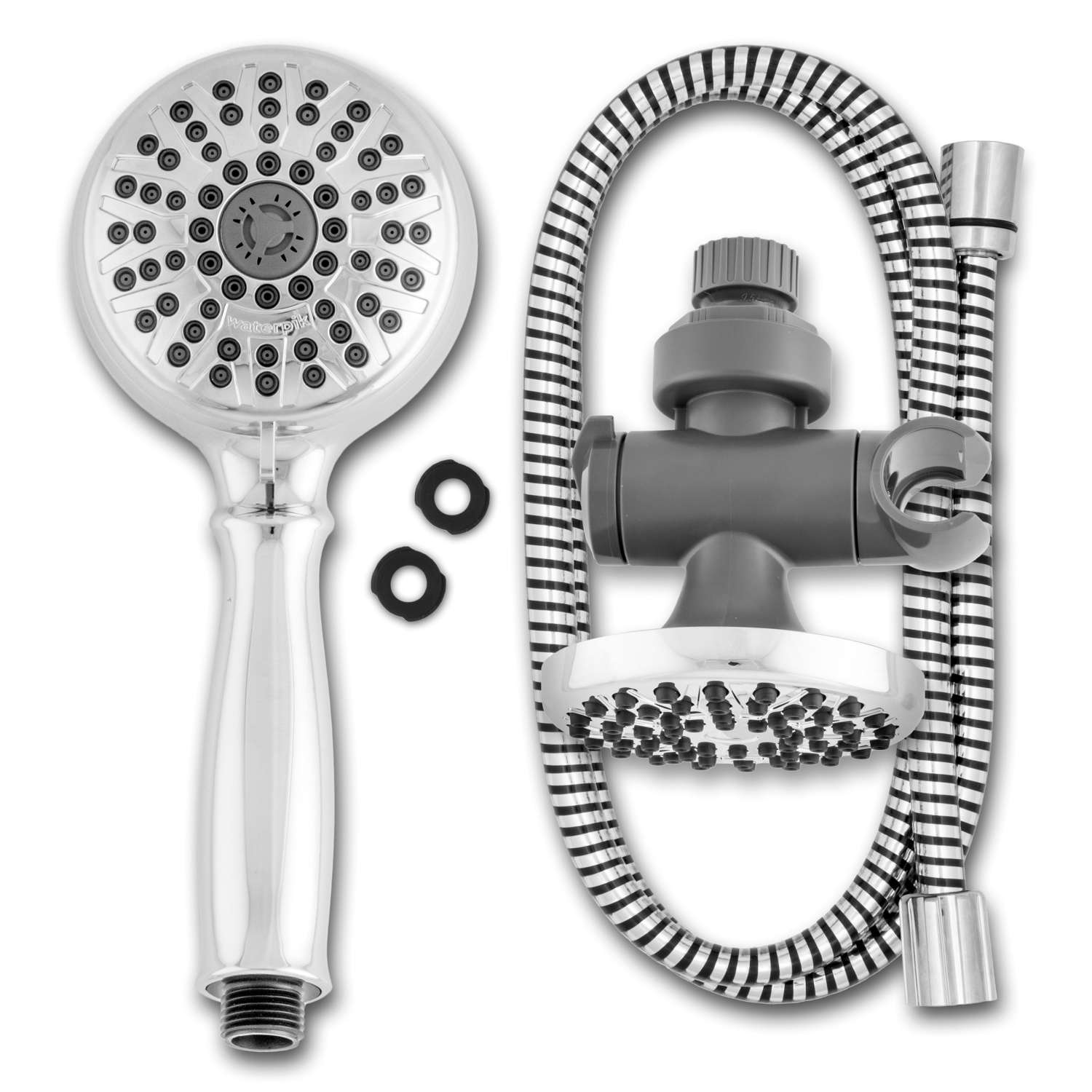 slide 3 of 5, Waterpik Power Spray+ 9 Sprays Shower Head 1 ea, 1 ct