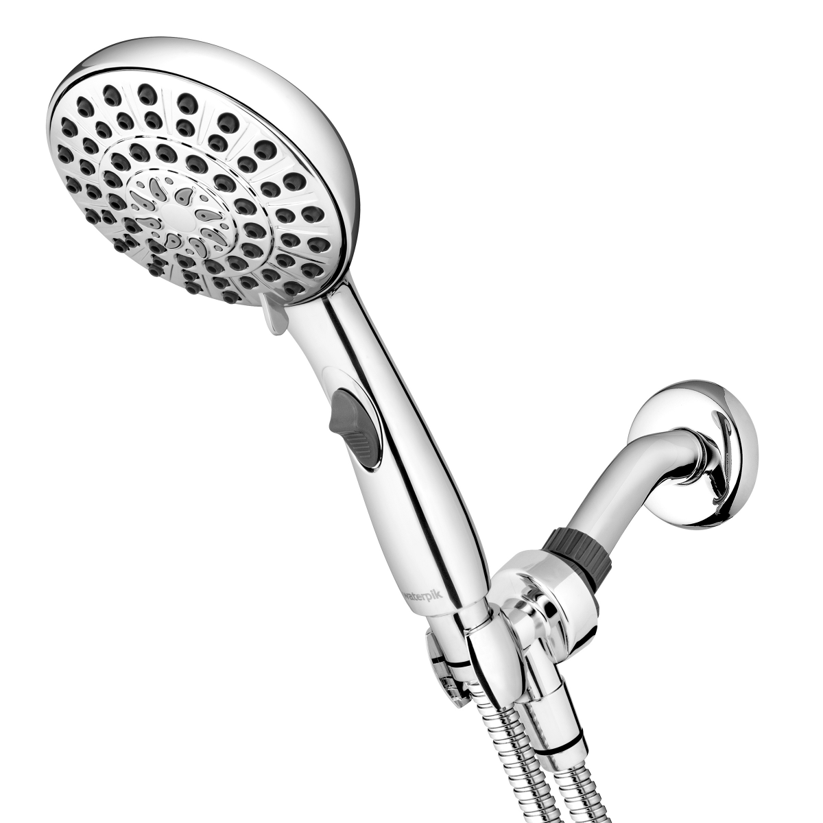slide 1 of 8, Waterpik 8ft Easy Reach Hose Hand Held Shower Head Chrome - Waterpik, 8 ft