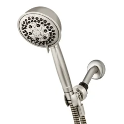 Waterpik 7 Mode Power Pulse Hand Held Single Shower Head Brushed Nickel - Waterpik