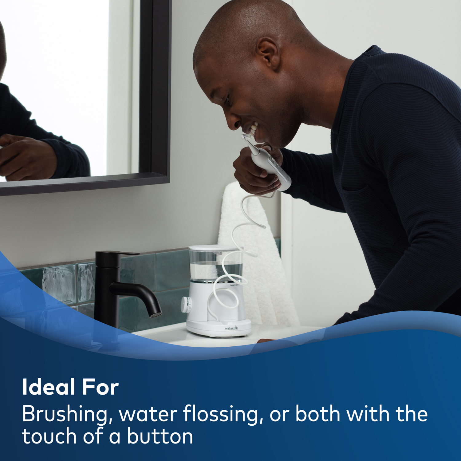 slide 4 of 8, Waterpik Water Flosser Sonic-Fusion Flossing Toothbrush Kit, 1 ct
