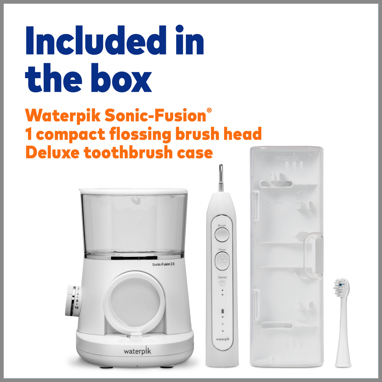 slide 5 of 8, Waterpik Water Flosser Sonic-Fusion Flossing Toothbrush Kit, 1 ct