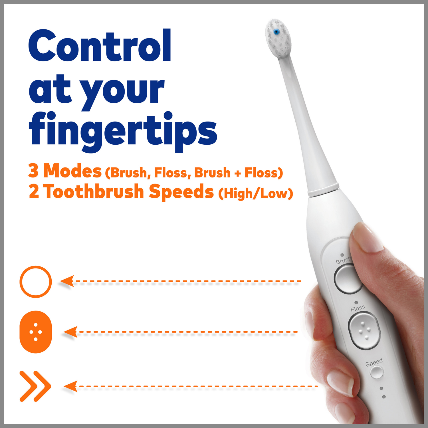 slide 8 of 8, Waterpik Water Flosser Sonic-Fusion Flossing Toothbrush Kit, 1 ct