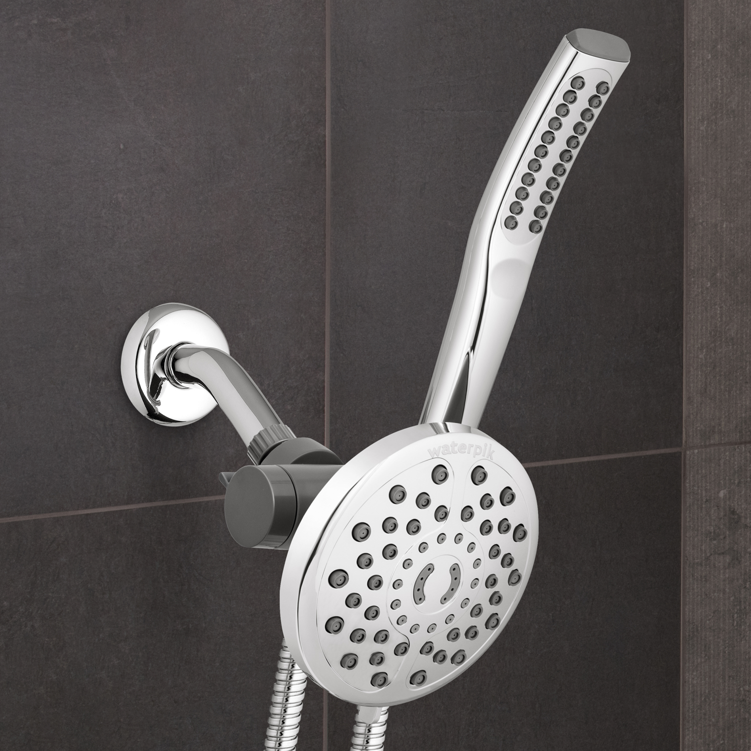 slide 2 of 5, Waterpik PowerWand 2 in 1 Shower System with PowerPulse 1 ea, 1 ct