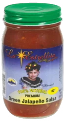 La Estrellita Hot Green Jalapeno Salsa