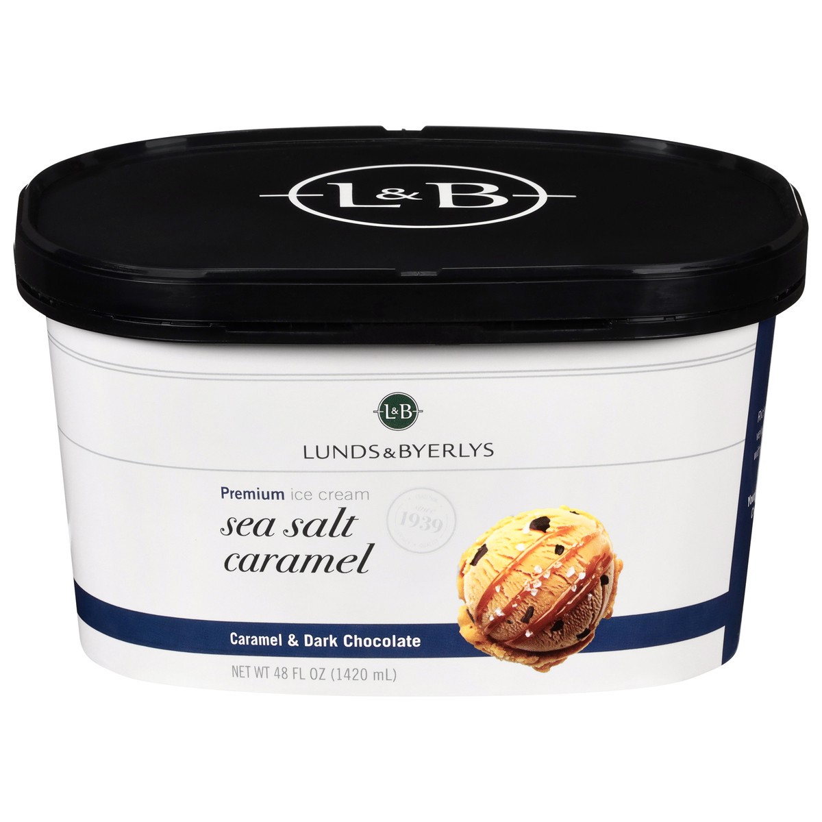 slide 1 of 4, Lunds & Byerlys Premium Sea Salt Caramel Ice Cream 48 fl oz, 48 fl oz