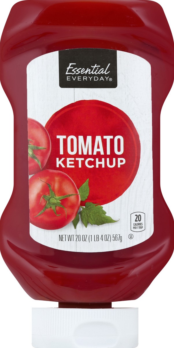 slide 5 of 6, Essential Everyday Upside Down Squeeze Ketchup, 20 oz