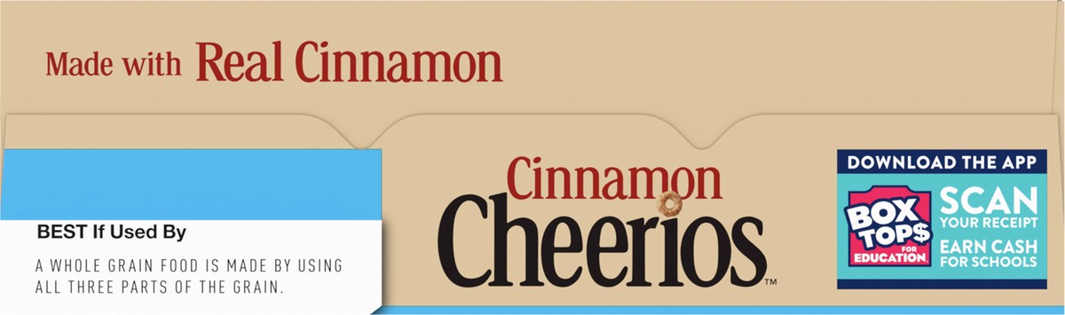 slide 9 of 9, Cinnamon Cheerios, Heart Healthy Cereal, 14.3 OZ Large Size Box, 14.3 oz