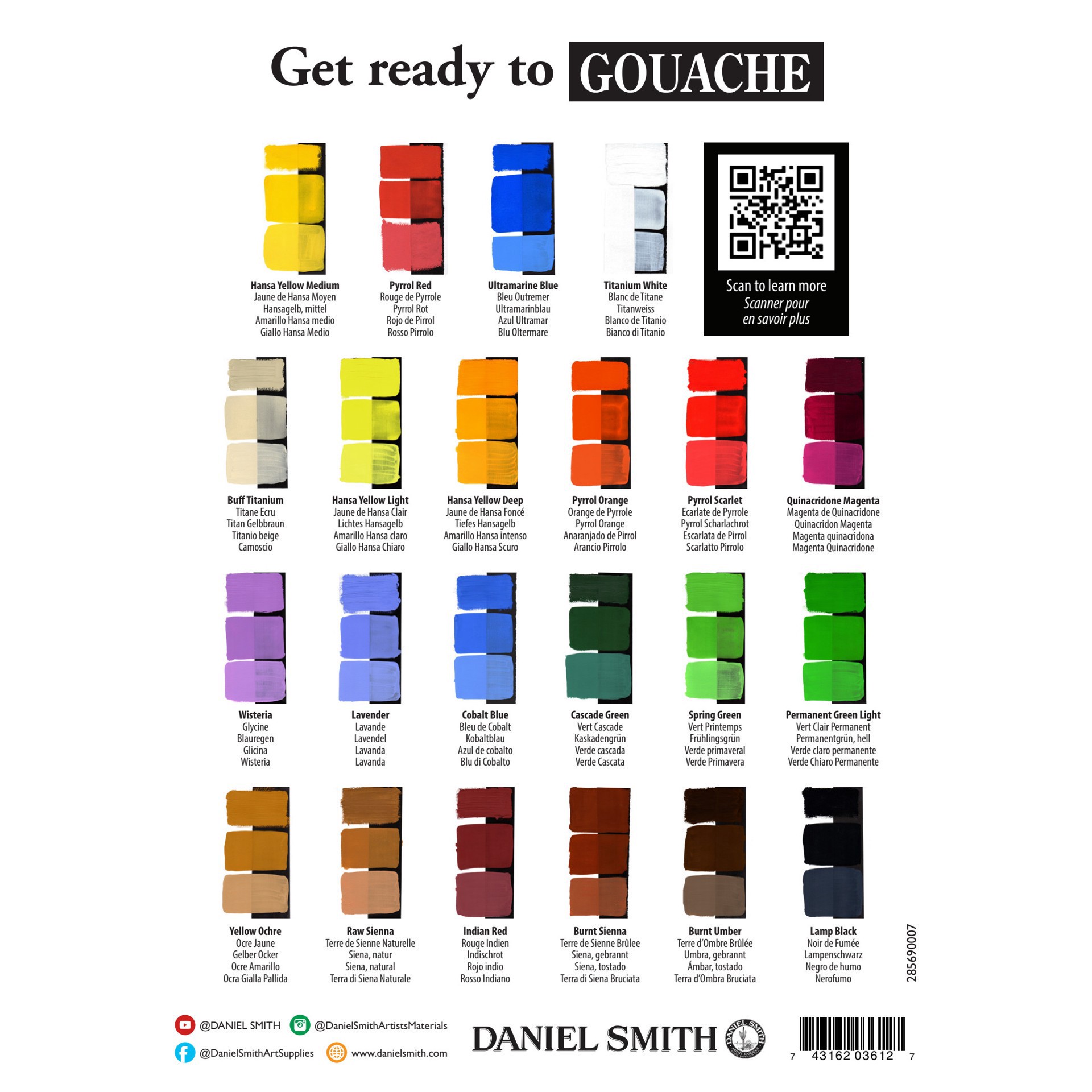 slide 3 of 3, Daniel Smith Extra Fine Gouache Paint, 0.5 fl oz