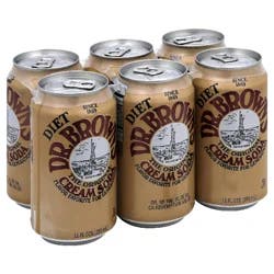 Dr. Brown's Diet Cream Soda - 6 ct; 12 fl oz