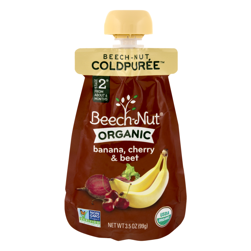 slide 1 of 1, Beech-Nut Coldpuree S2 Organic Banana Cherry Beet, 3.5 oz