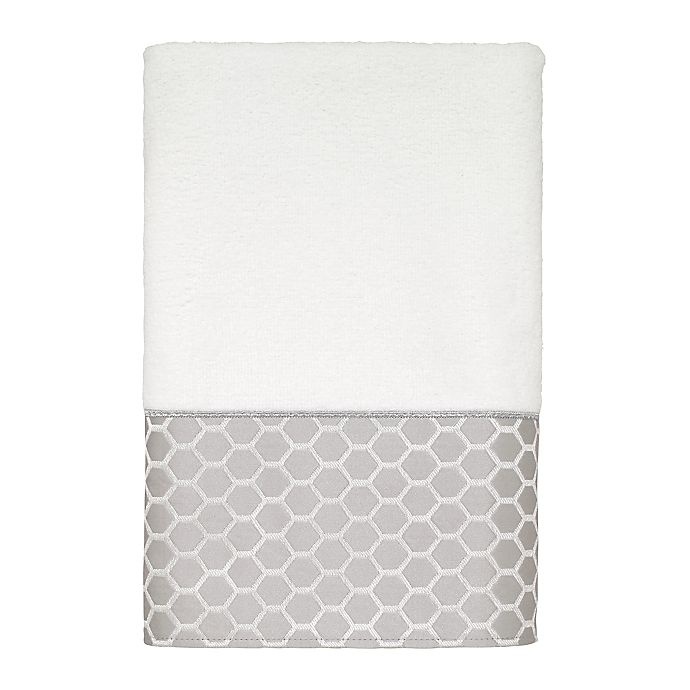 slide 1 of 1, Avanti Hawthorn Hand Towel - White, 1 ct