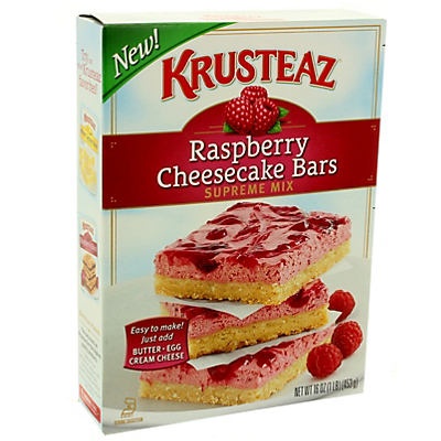 slide 1 of 1, Krusteaz Raspberry Cheesecake Bars Supreme Mix, 16 oz