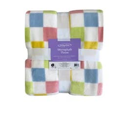 Holiday Home Easter Microplush Throw - Checker Multi