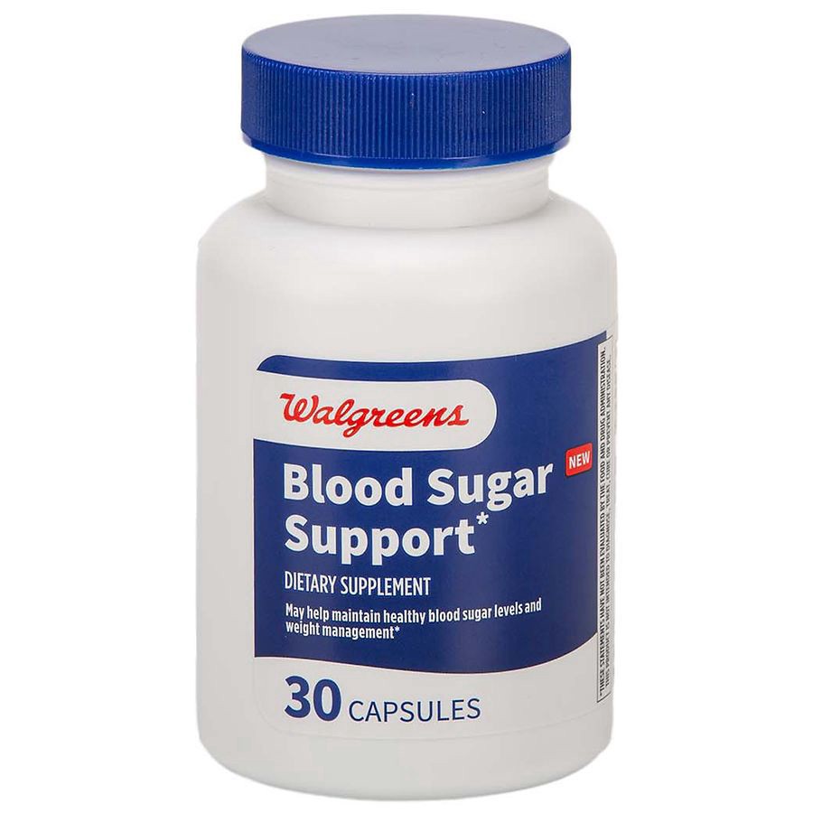 slide 1 of 5, Walgreens Blood Sugar Support Capsules, 30 ct