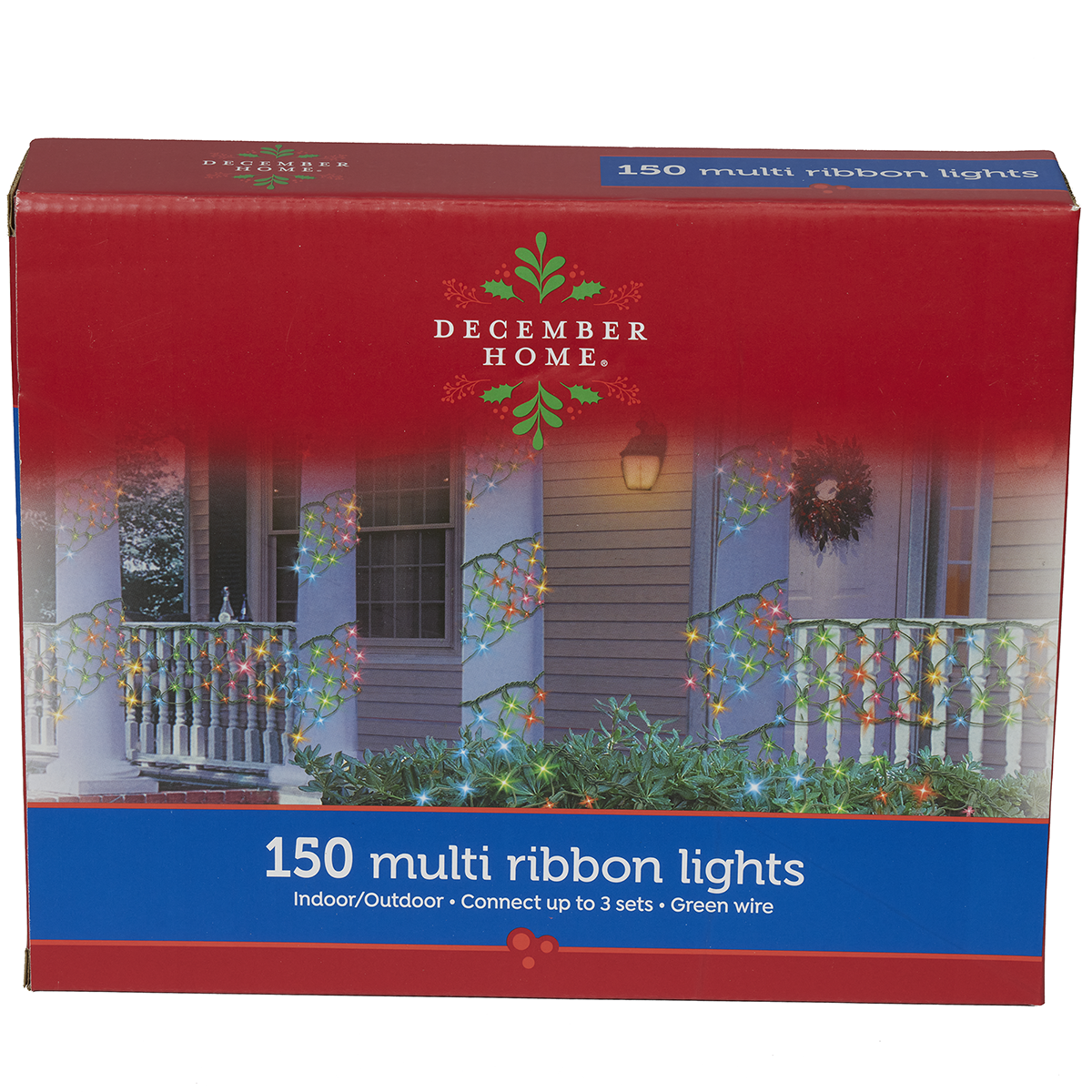 slide 1 of 5, December Home Multi Ribbon Light, 150 ct