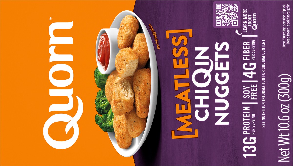 slide 3 of 7, Quorn Frozen Meatless Nuggets, 10.6 oz