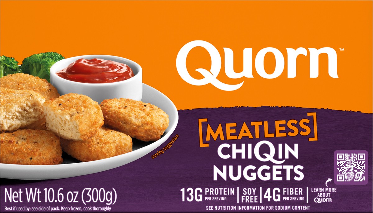 slide 4 of 7, Quorn Frozen Meatless Nuggets, 10.6 oz