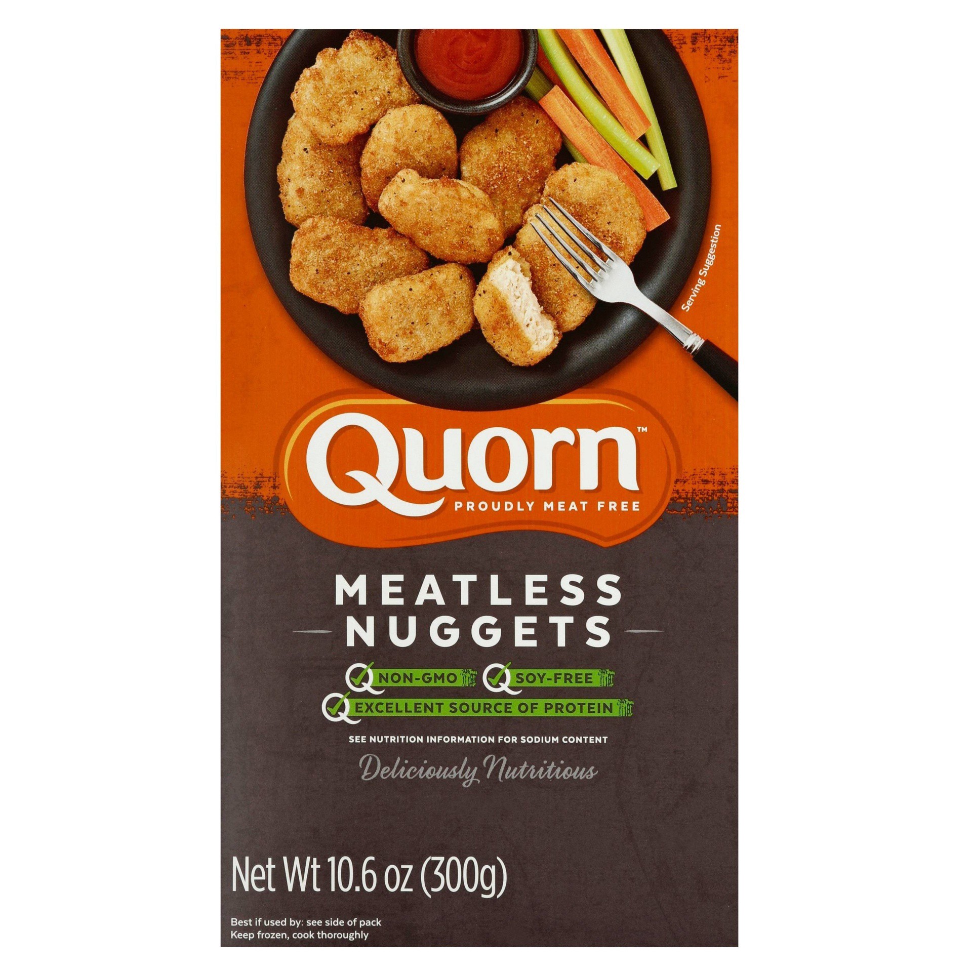 slide 1 of 7, Quorn Frozen Meatless Nuggets, 10.6 oz