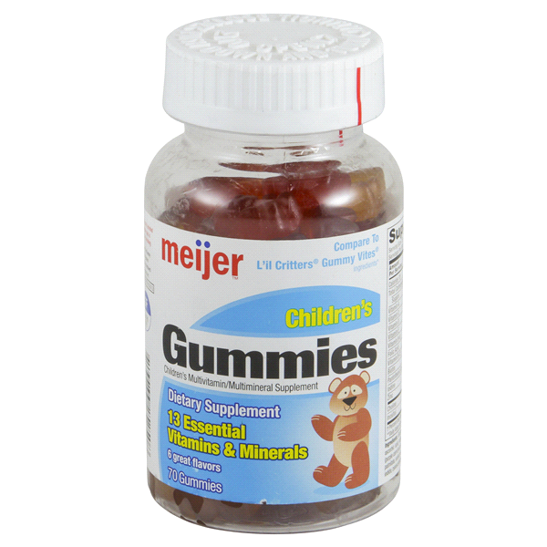 slide 1 of 1, Meijer Gummy Childrens Multi Vitamin, 70 ct