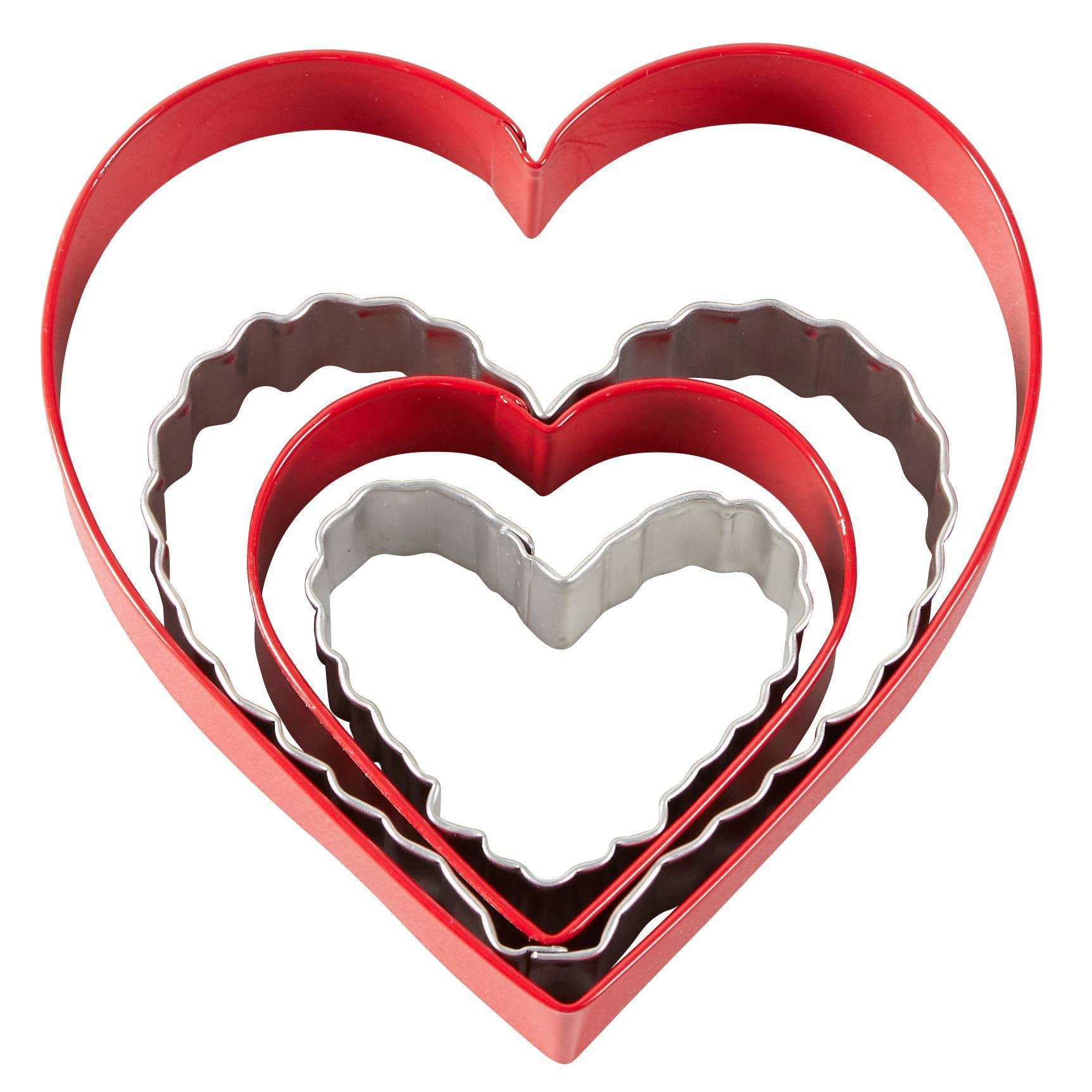 slide 1 of 1, Wilton Nesting Hearts Cookie Cutter Set, 4 ct