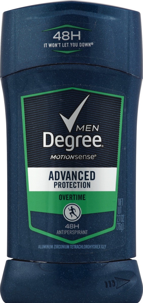 slide 5 of 6, Degree Men Motion Sense Overtime Antiperspirant & Deodorant, 2.7 oz