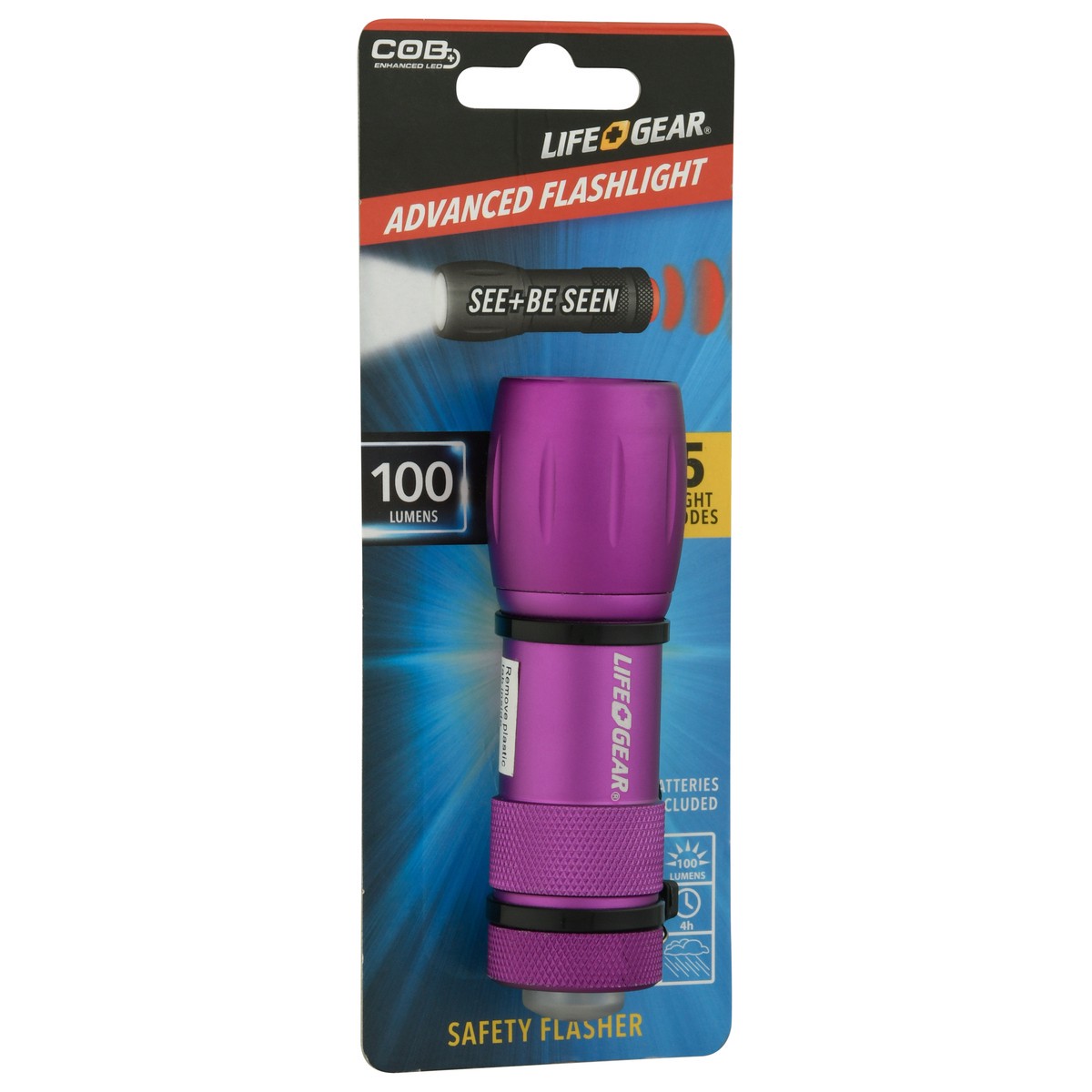 slide 3 of 9, Life + Gear 100 Lumens Advanced Flashlights 1 ea, 1 ct